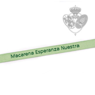 Pulsera de Tela Verde Esperanza Nuestra - Tienda de la Hermandad de la  Esperanza Macarena de Sevilla