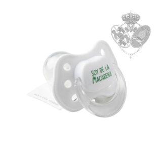 chupete blanco soy de la macarena bebé cofrade
