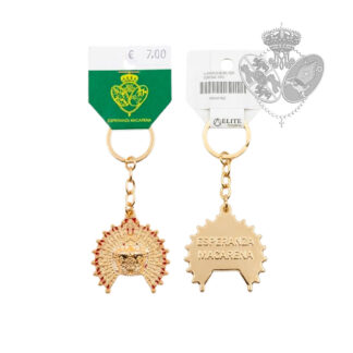 Llavero corona Esperanza Macarena oro