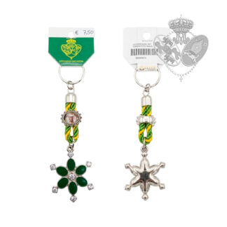 Llavero Esperanza Macarena Verde y Oro