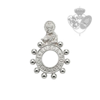 rosario de dedo esperanza macarena metal plateado