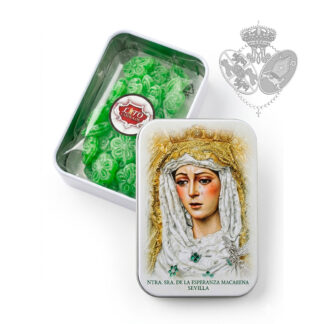 Caja metálica con imagen de la Esperanza Macarena