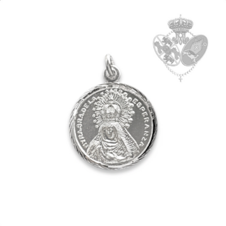 Medalla de plata de la Esperanza Macarena en oferta especial al 50% de descuento.