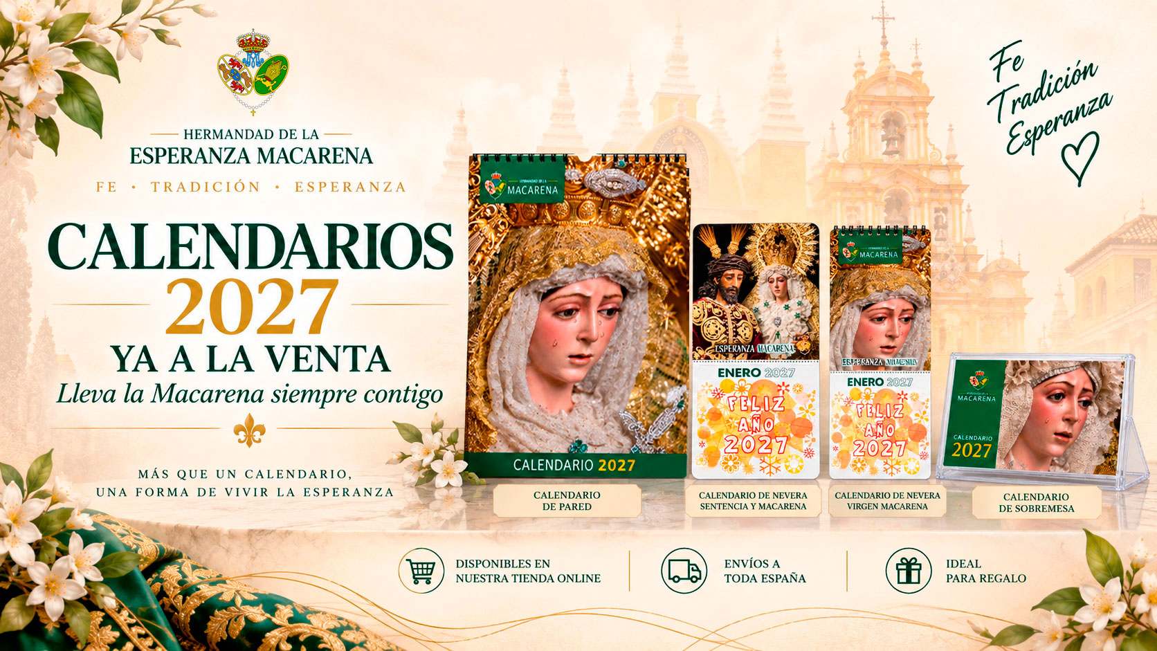 calendarios 2027 de la hermandad de la esperanza macarena